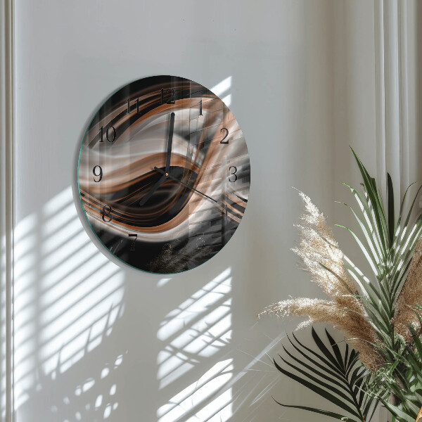 Wanduhr rund Abstrakte Kunst