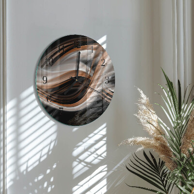 Wanduhr rund Abstrakte Kunst