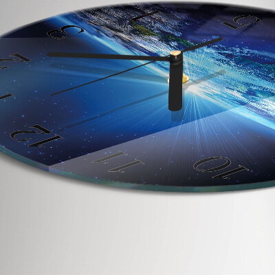 Wanduhr rund Das Universum der Erde