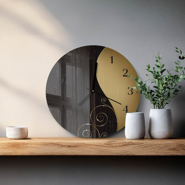 Wanduhr rund Abstrakte Kunst