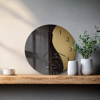 Wanduhr rund Abstrakte Kunst