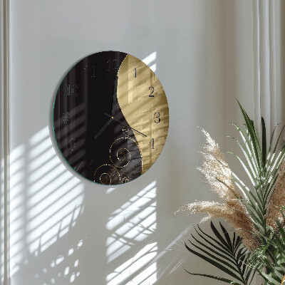 Wanduhr rund Abstrakte Kunst