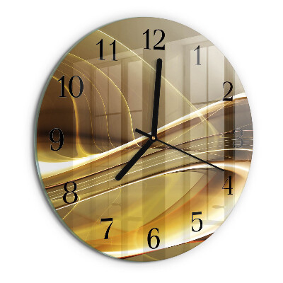 Wanduhr rund Abstrakte Linien
