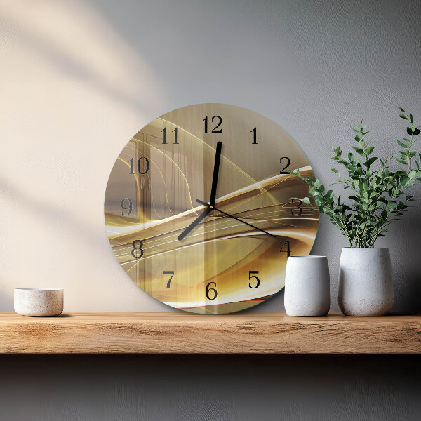 Wanduhr rund Abstrakte Linien