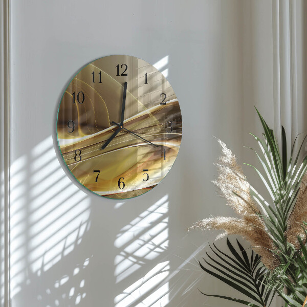 Wanduhr rund Abstrakte Linien