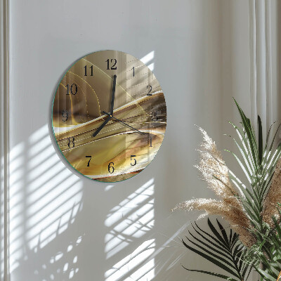Wanduhr rund Abstrakte Linien