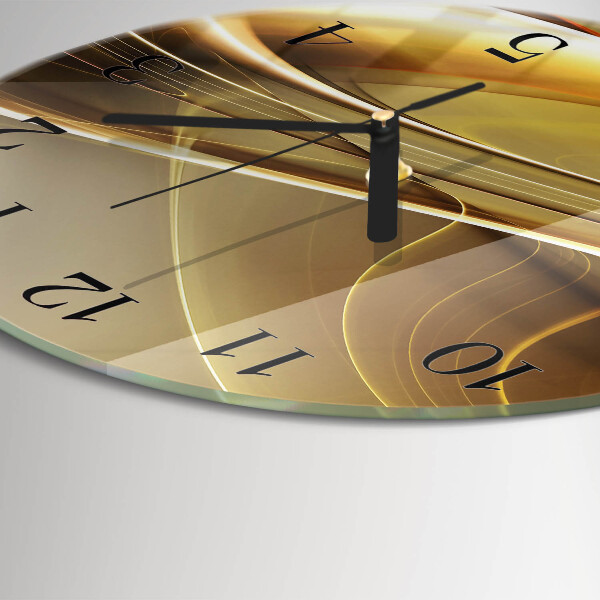 Wanduhr rund Abstrakte Linien