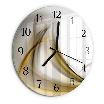 Wanduhr rund Abstrakte Linien