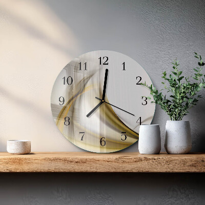 Wanduhr rund Abstrakte Linien