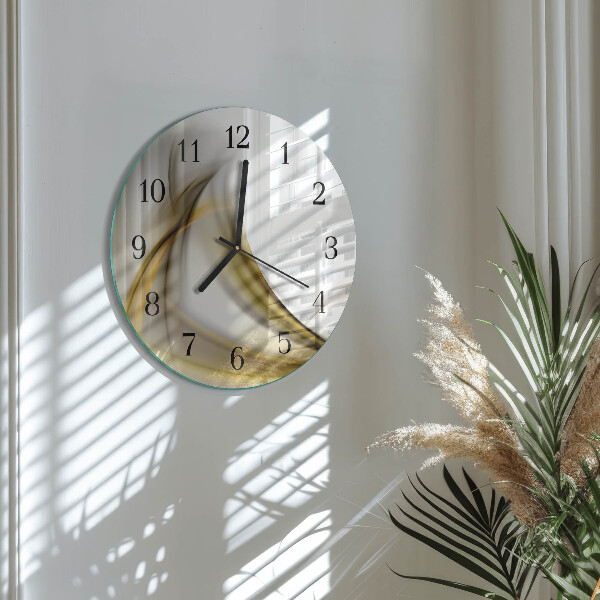 Wanduhr rund Abstrakte Linien