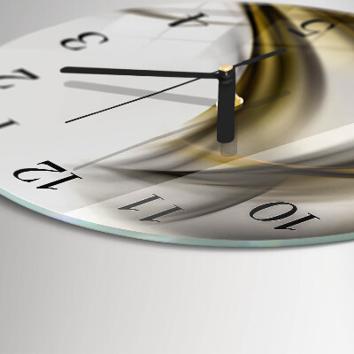 Wanduhr rund Abstrakte Linien