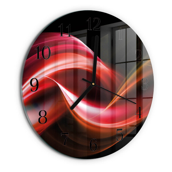Wanduhr rund Abstrakte Linien