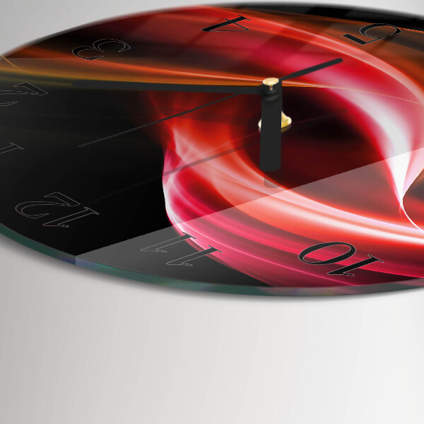 Wanduhr rund Abstrakte Linien