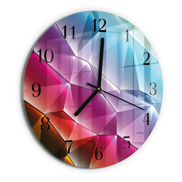 Wanduhr rund 3D-Muster