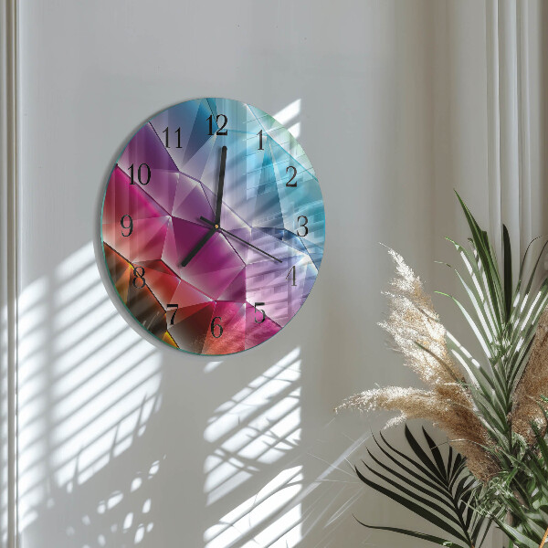 Wanduhr rund 3D-Muster