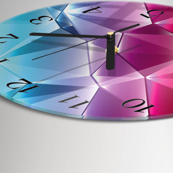 Wanduhr rund 3D-Muster