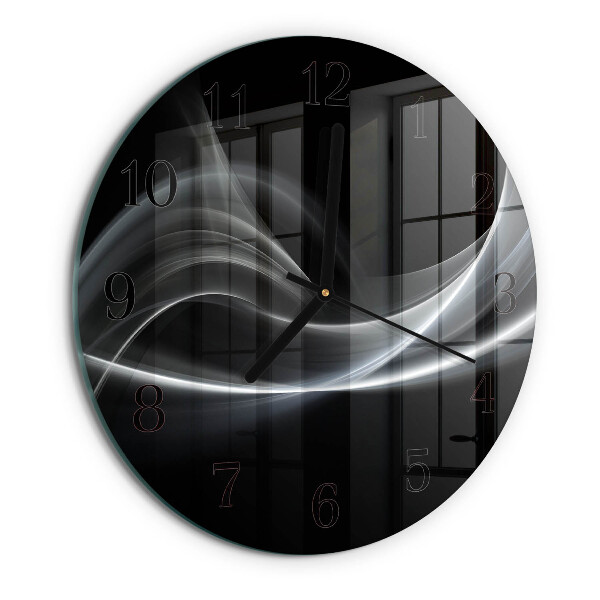 Wanduhr rund Abstrakte Linien
