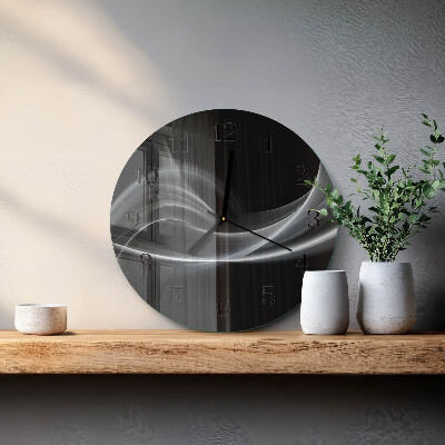 Wanduhr rund Abstrakte Linien