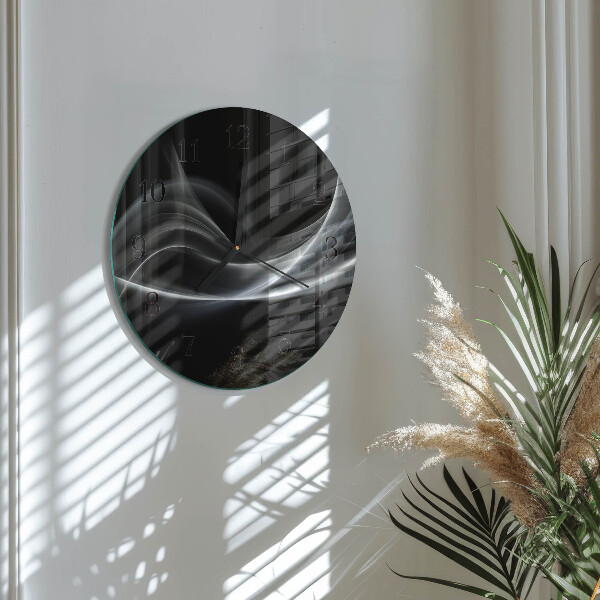 Wanduhr rund Abstrakte Linien