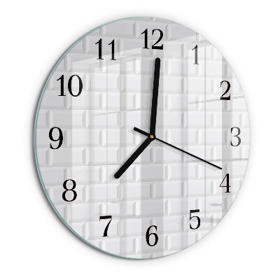 Wanduhr rund Ziegel