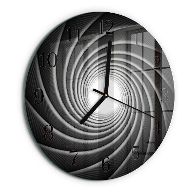 Wanduhr rund Wirbel