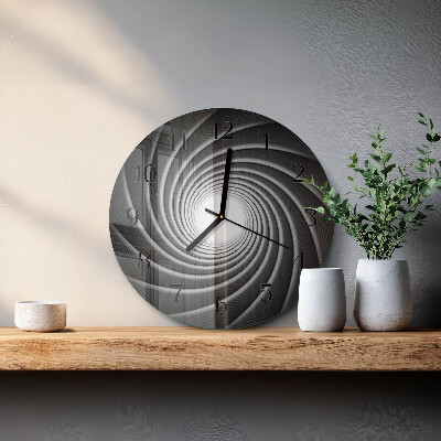 Wanduhr rund Wirbel