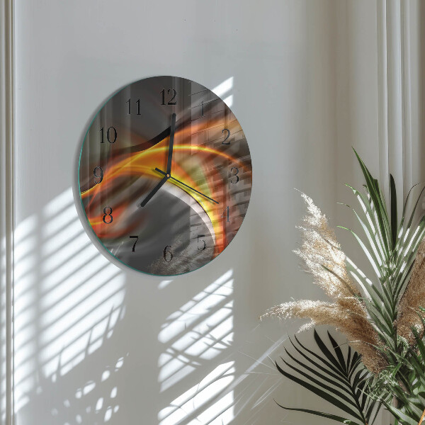 Wanduhr rund Abstraktion