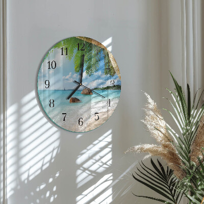 Wanduhr rund Insel