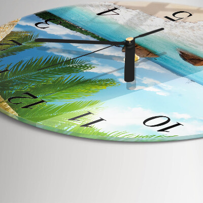 Wanduhr rund Insel