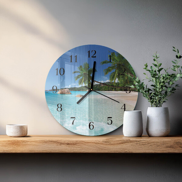 Wanduhr rund Strand