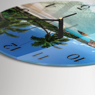 Wanduhr rund Strand