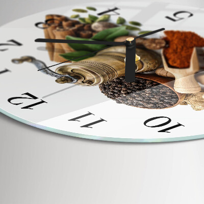 Wanduhr rund Gewürze