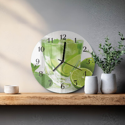 Wanduhr rund Kalziumkarbonat