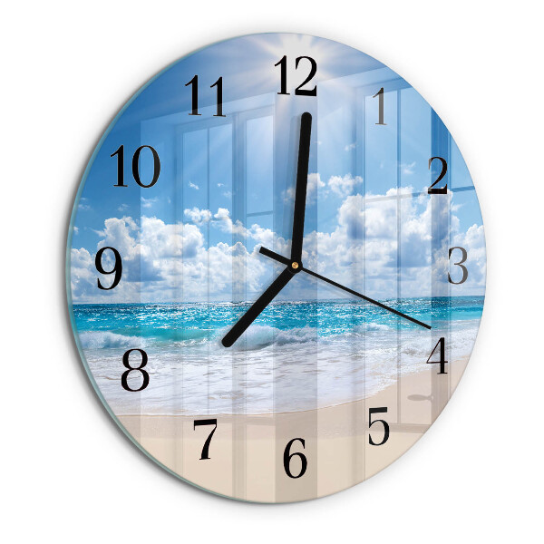 Wanduhr rund Meer