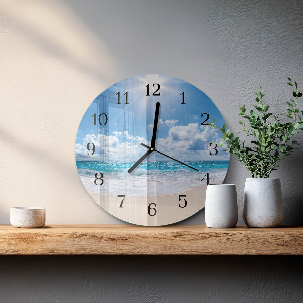 Wanduhr rund Meer