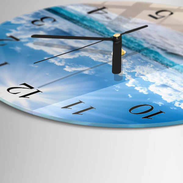 Wanduhr rund Meer