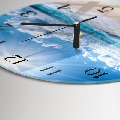 Wanduhr rund Meer