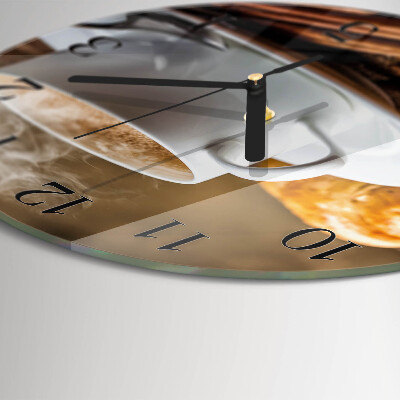 Wanduhr rund Zimtanis