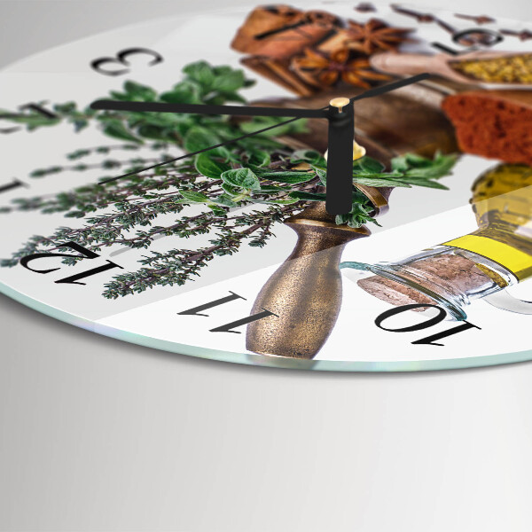 Wanduhr rund Gewürze