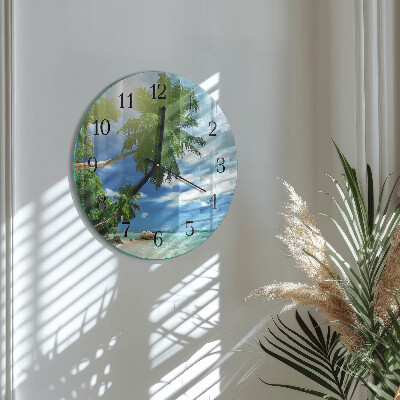 Wanduhr rund Palm Island