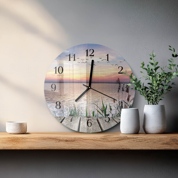 Wanduhr rund See
