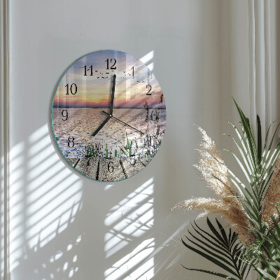 Wanduhr rund See
