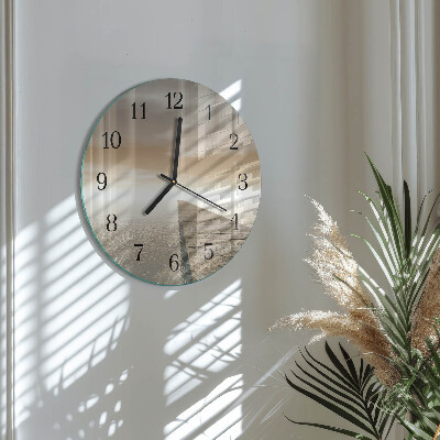 Wanduhr rund Pier