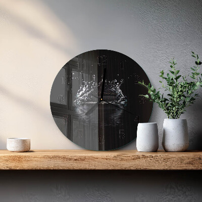 Wanduhr rund Wasser