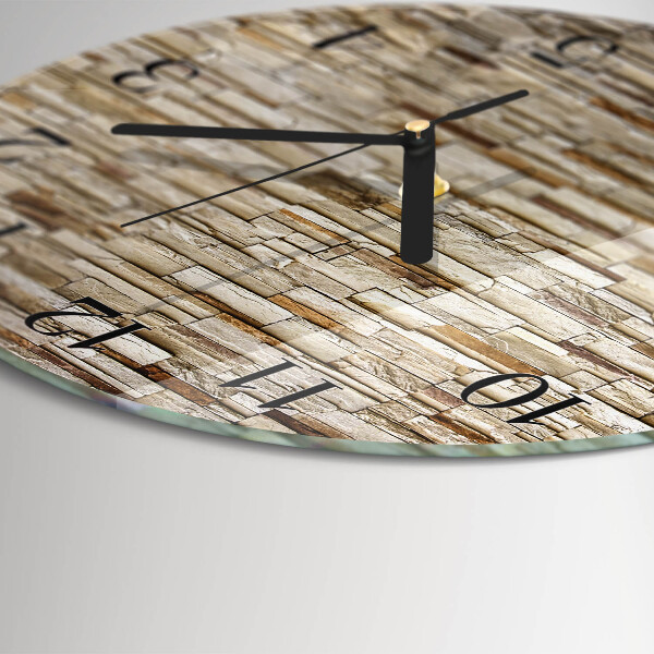 Wanduhr rund Klinker