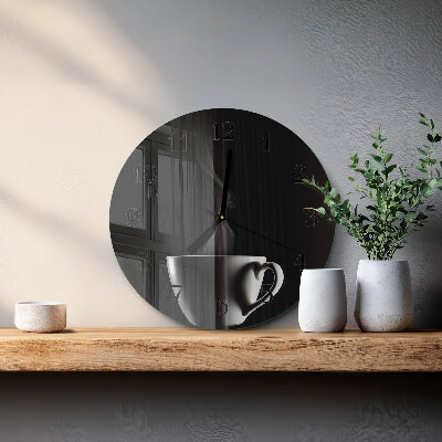 Wanduhr rund Tasse