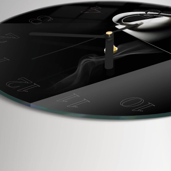 Wanduhr rund Tasse