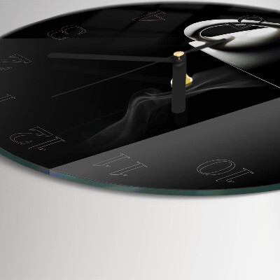 Wanduhr rund Tasse
