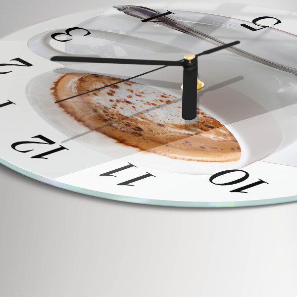 Wanduhr rund Kaffee