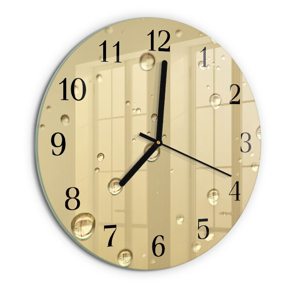 Wanduhr rund Tropfen